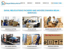 Tablet Screenshot of packersandmoversdwarka.com